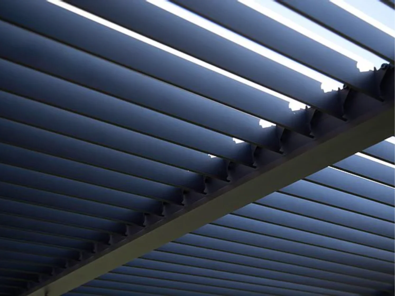 Paragon Outdoor Novara Gray/White Aluminum Pergola 10×12 with Louvered Canopy