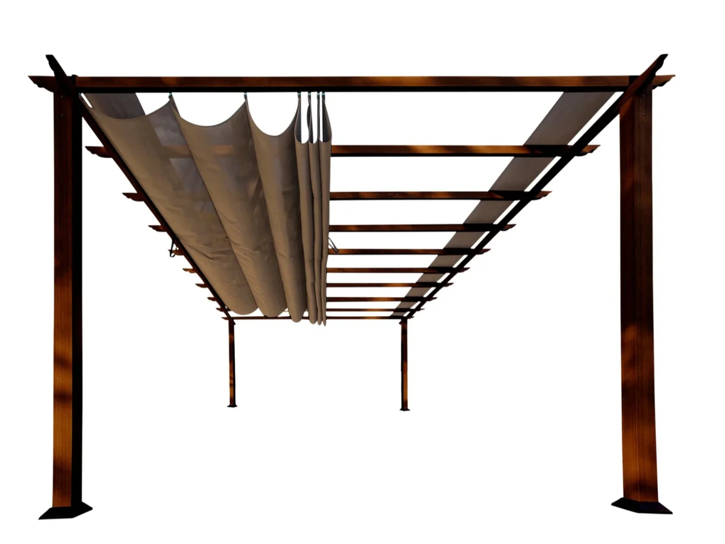 Paragon Outdoor Florence Aluminum Pergola Convertible Canopy Size: 11 x 11