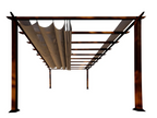 Paragon Outdoor Florence Aluminum Pergola Convertible Canopy Size: 11 x 11